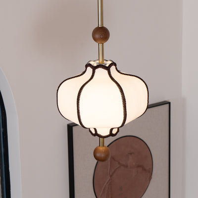Miralielle Pendant Light Lantern Fabric for Living Room