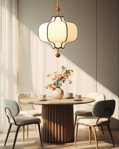 Miralielle Pendant Light Lantern Fabric for Living Room