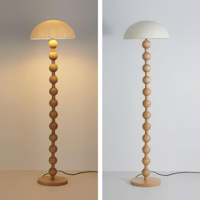 Lyliril Retro Wood Floor Lamp