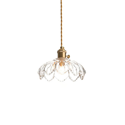 Limea Green Glass Flower Pendant Light - Neutral Decor
