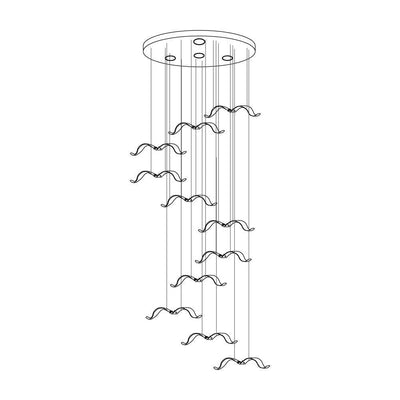 Faelis Luxury Large Seagull Glass Chandelier