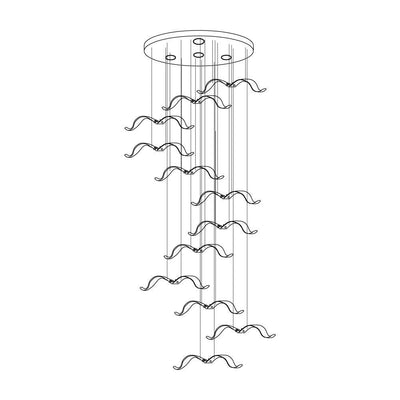 Faelis Luxury Large Seagull Glass Chandelier