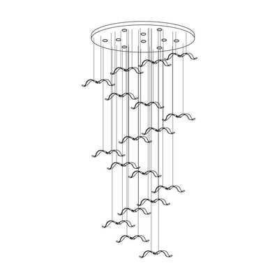 Faelis Luxury Large Seagull Glass Chandelier