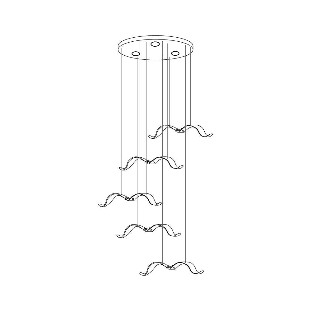 Faelis Luxury Large Seagull Glass Chandelier