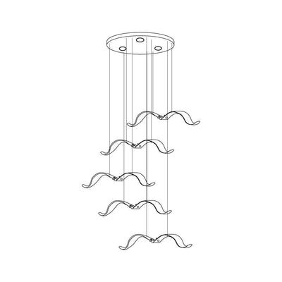 Faelis Luxury Large Seagull Glass Chandelier