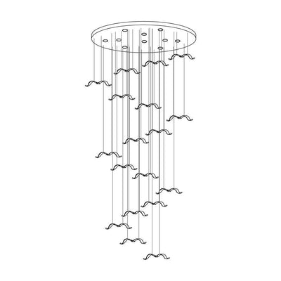 Faelis Luxury Large Seagull Glass Chandelier