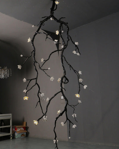 Rae Chandelier Black Branch Flower