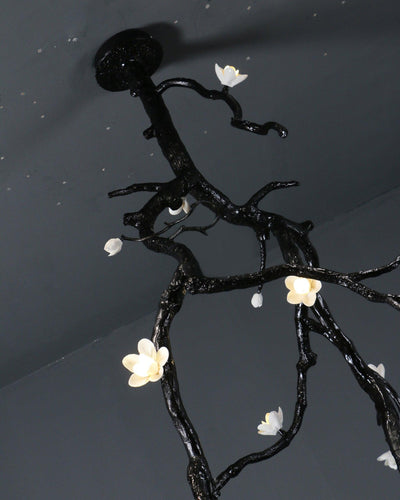 Rae Chandelier Black Branch Flower