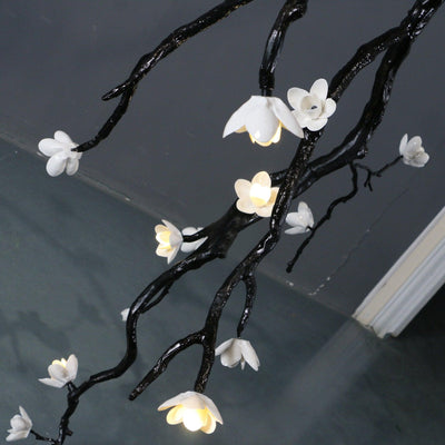 Rae Chandelier Black Branch Flower