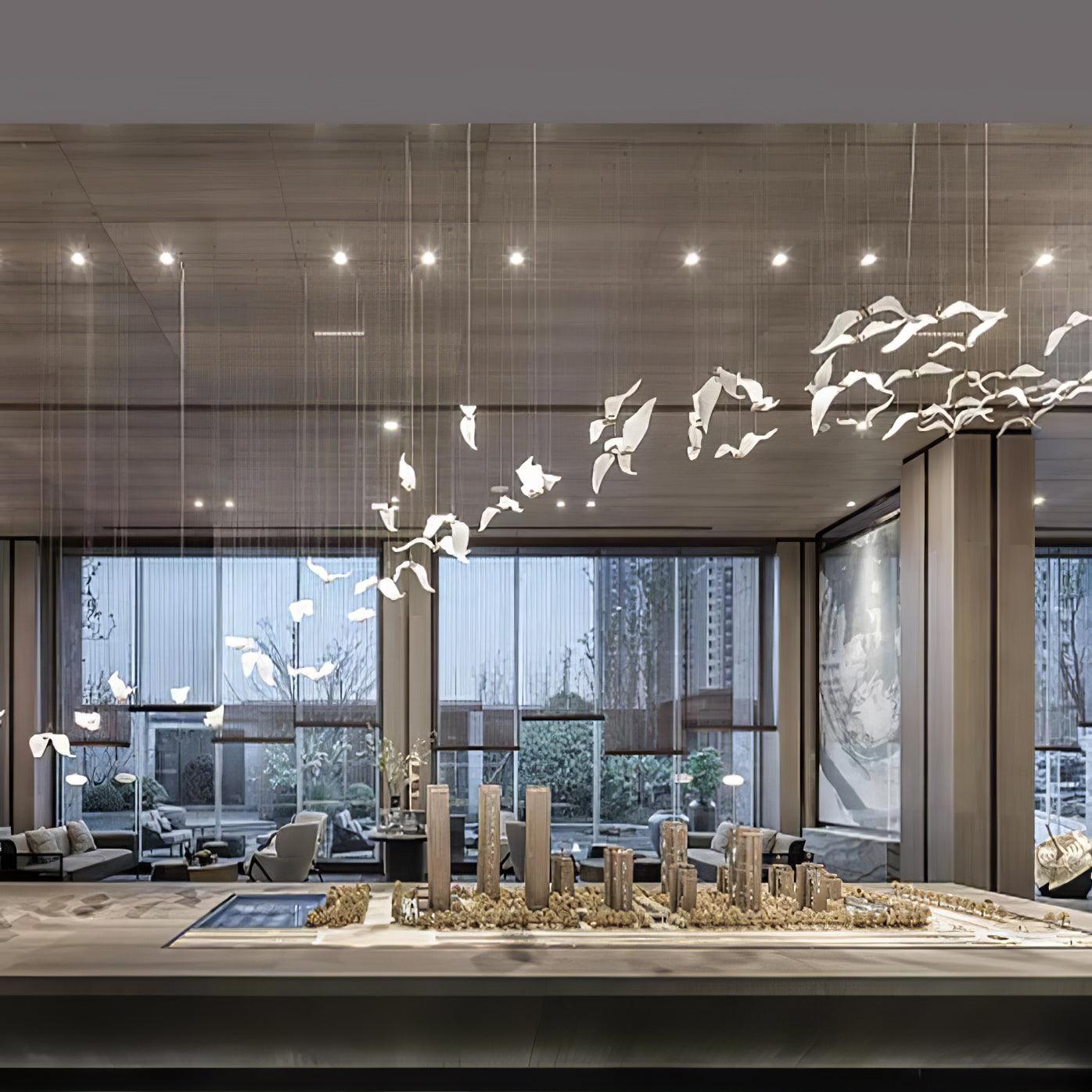 Faelis Luxury Large Seagull Glass Chandelier