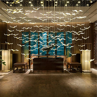 Faelis Luxury Large Seagull Glass Chandelier