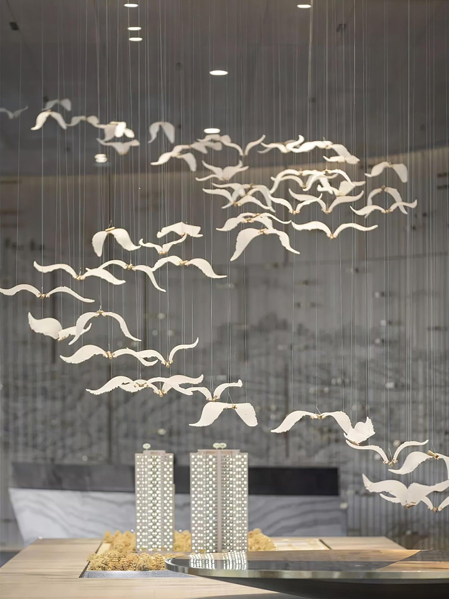Faelis Luxury Large Seagull Glass Chandelier