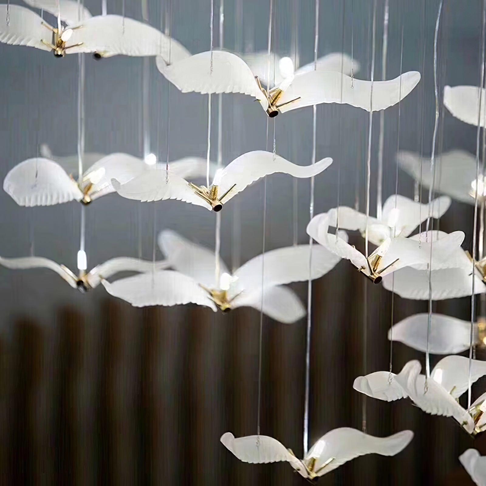 Faelis Luxury Large Seagull Glass Chandelier