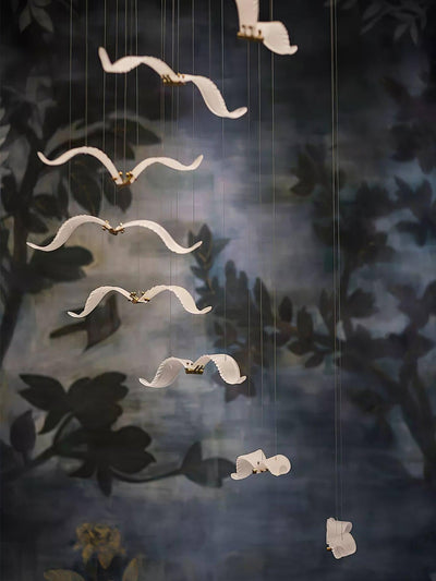 Faelis Luxury Large Seagull Glass Chandelier