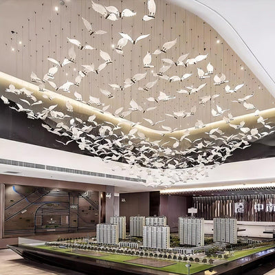 Faelis Luxury Large Seagull Glass Chandelier