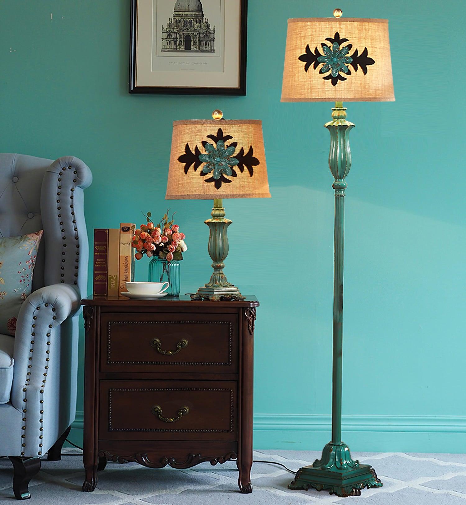 Lucirina Vintage Resin Floor Lamp