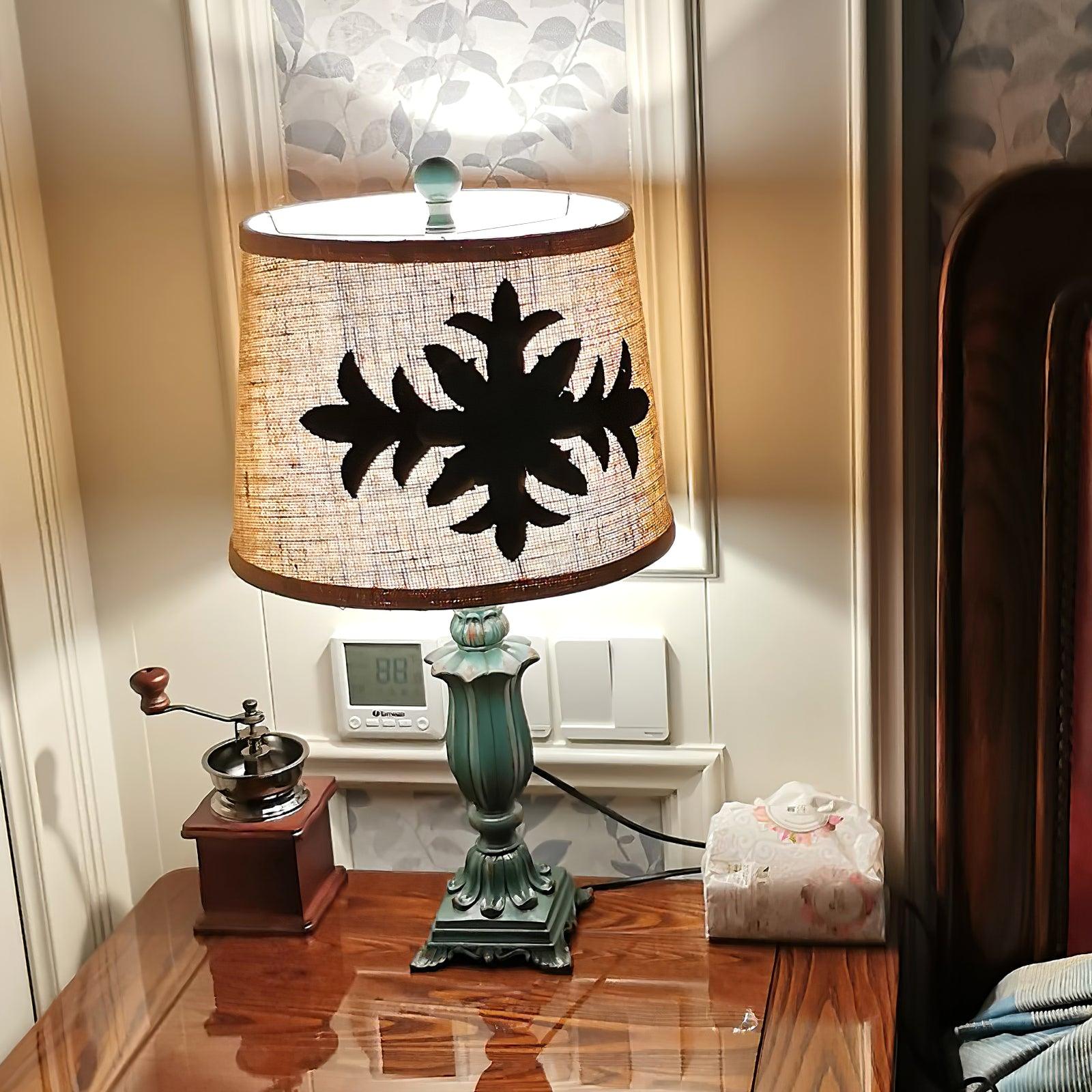 Xild Resin Fabric Table Lamp