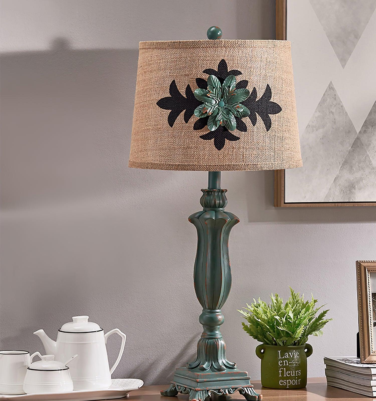 Xild Resin Fabric Table Lamp