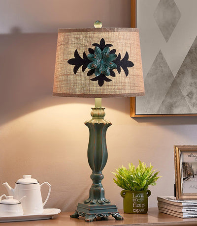 Xild Resin Fabric Table Lamp