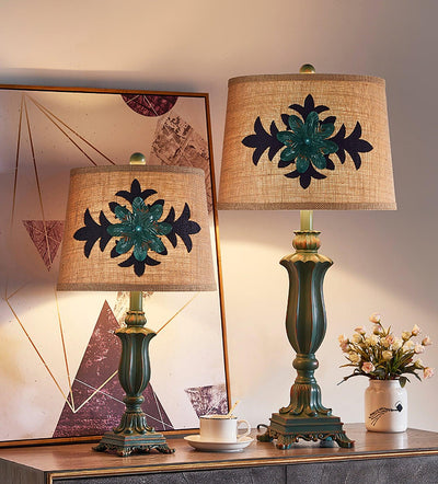 Xild Resin Fabric Table Lamp