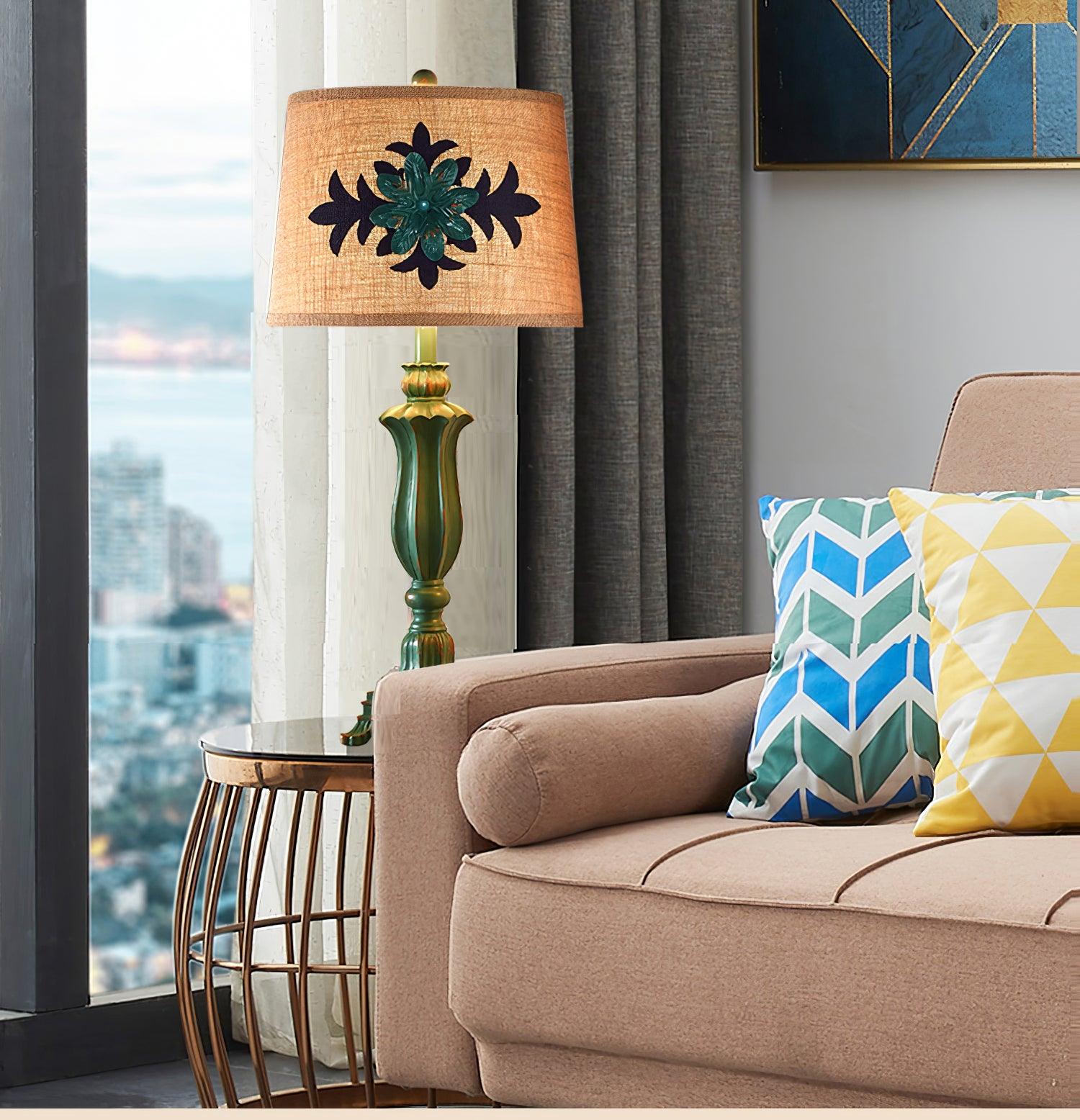 Xild Resin Fabric Table Lamp