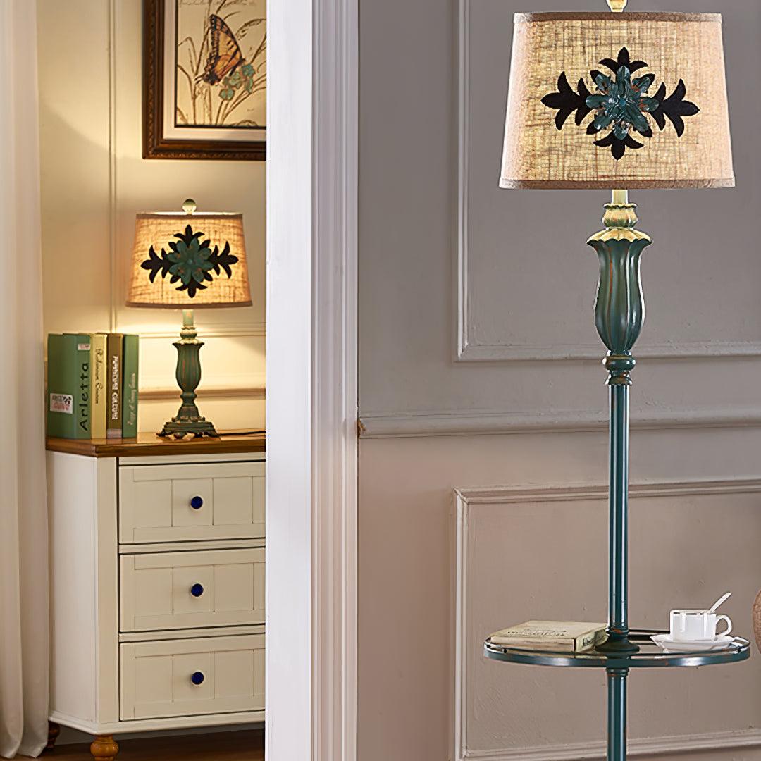 Xild Resin Fabric Table Lamp