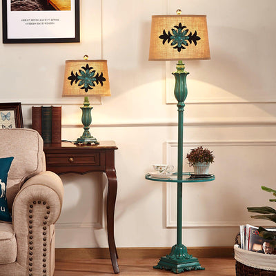 Xild Resin Fabric Table Lamp