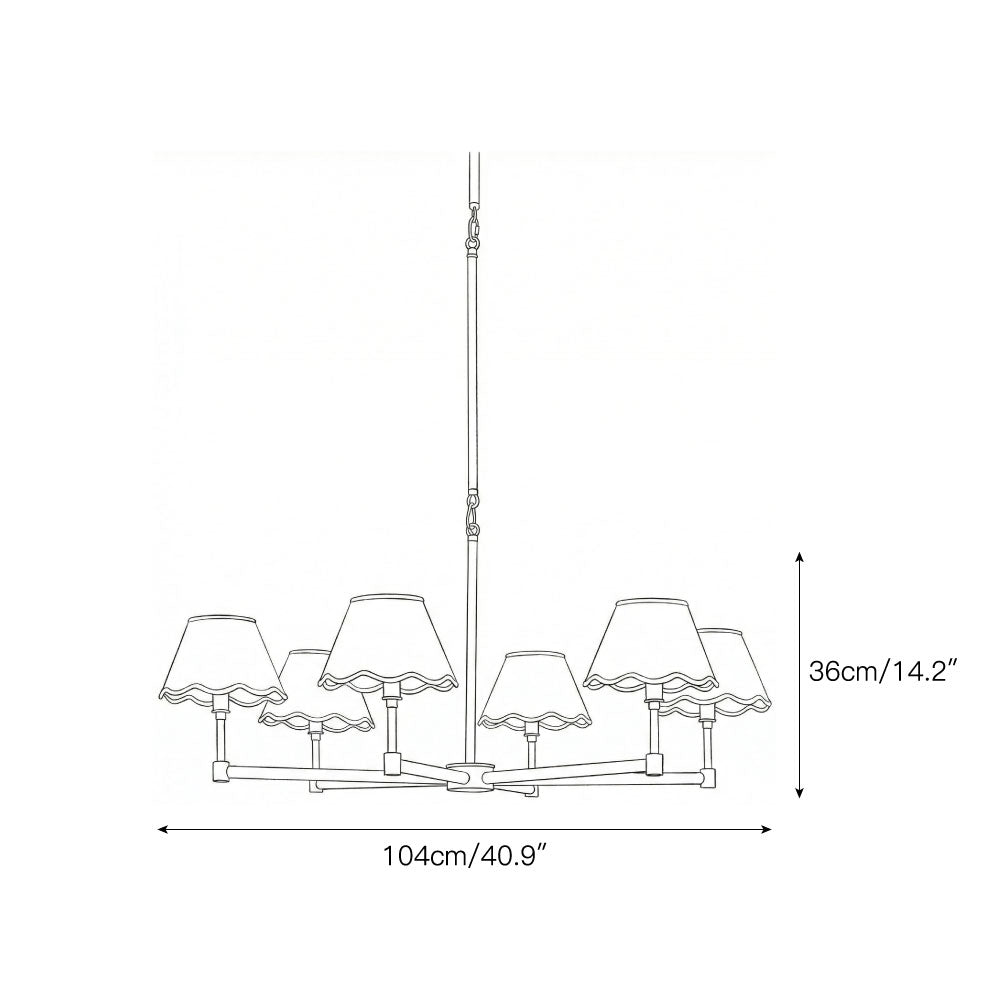 Beaumere Rattan Chandelier