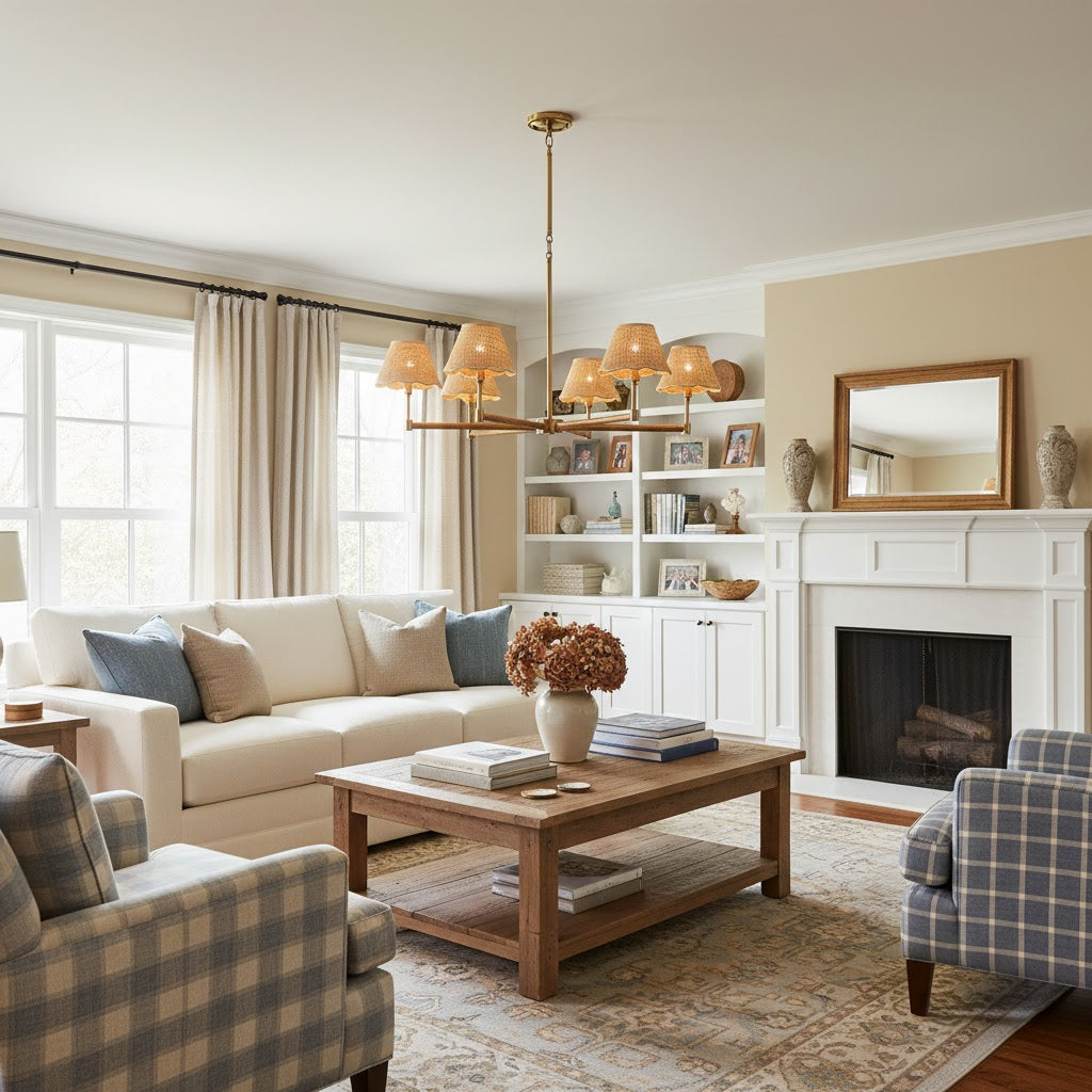 Beaumere Rattan Chandelier
