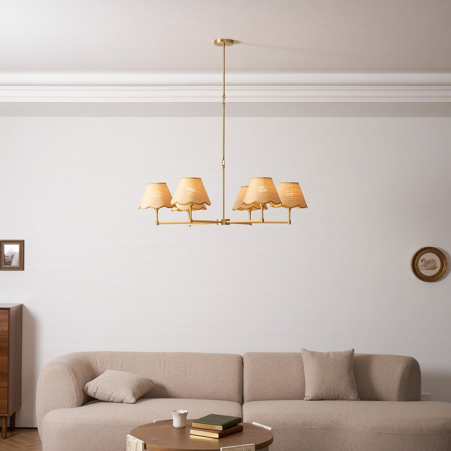 Beaumere Rattan Chandelier