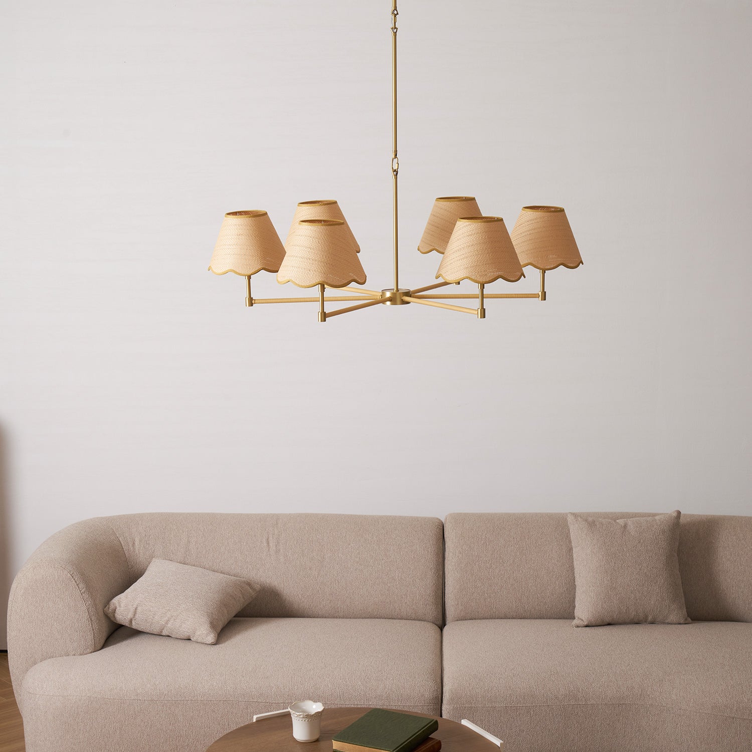 Beaumere Rattan Chandelier