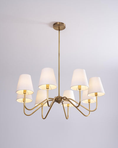 Lassen Chandelier Curved Arms - Neutral Decor