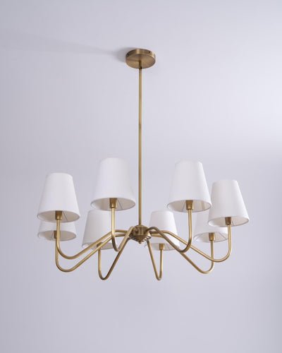 Lassen Chandelier Curved Arms - Neutral Decor