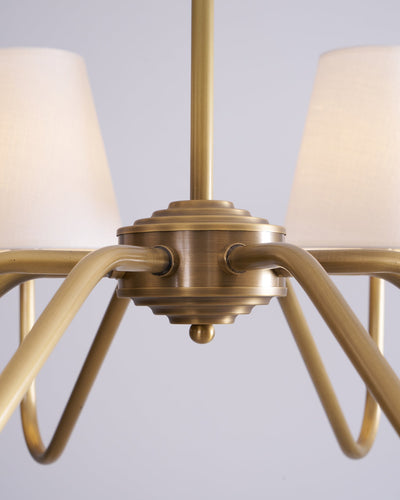 Lassen Chandelier Curved Arms - Neutral Decor