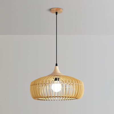 Lixu Wooden Retro Pendant Lamp