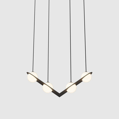 Valentina  Black  Glass Pendant Lamp