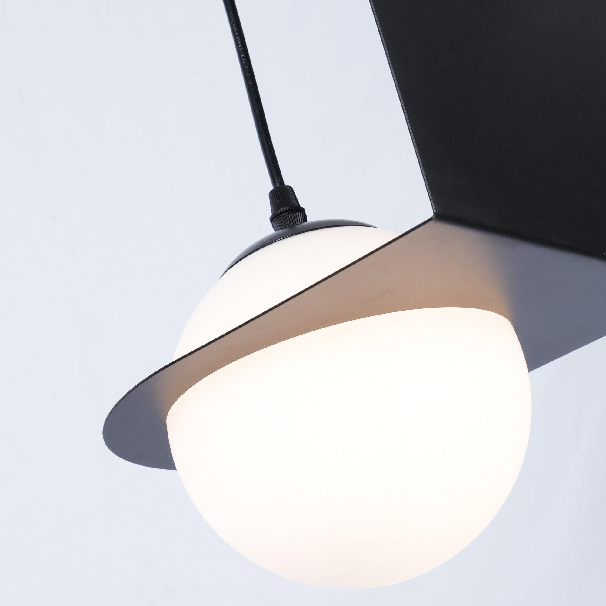 Valentina  Black  Glass Pendant Lamp