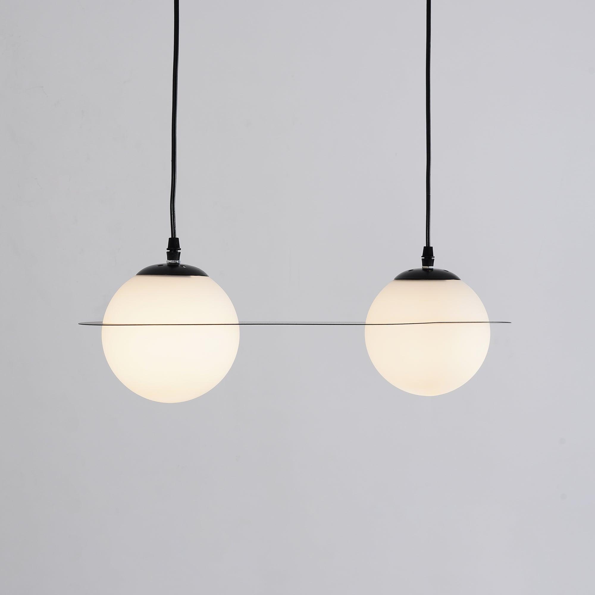 Valentina  Black  Glass Pendant Lamp
