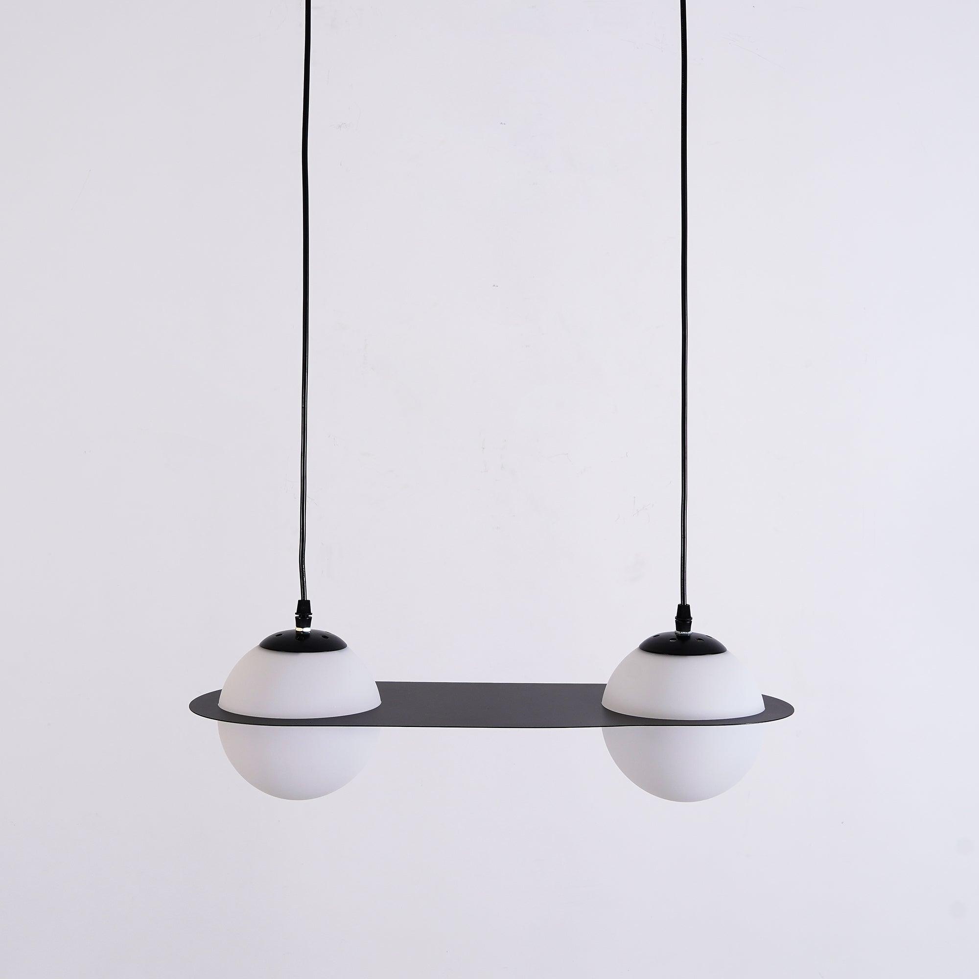 Valentina  Black  Glass Pendant Lamp