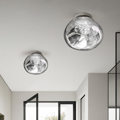 Auden Amber Glass Wall Lamp - Neutral Decor