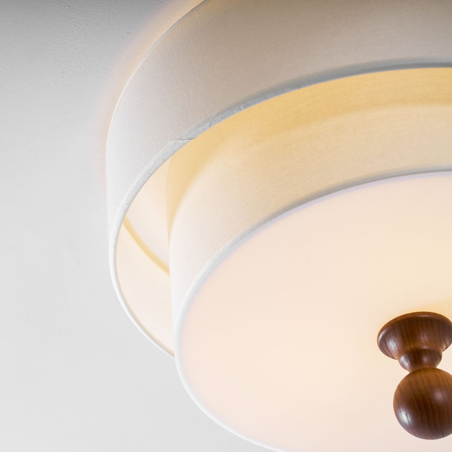 Serelira Dovemont Layered Fabric Ceiling Light