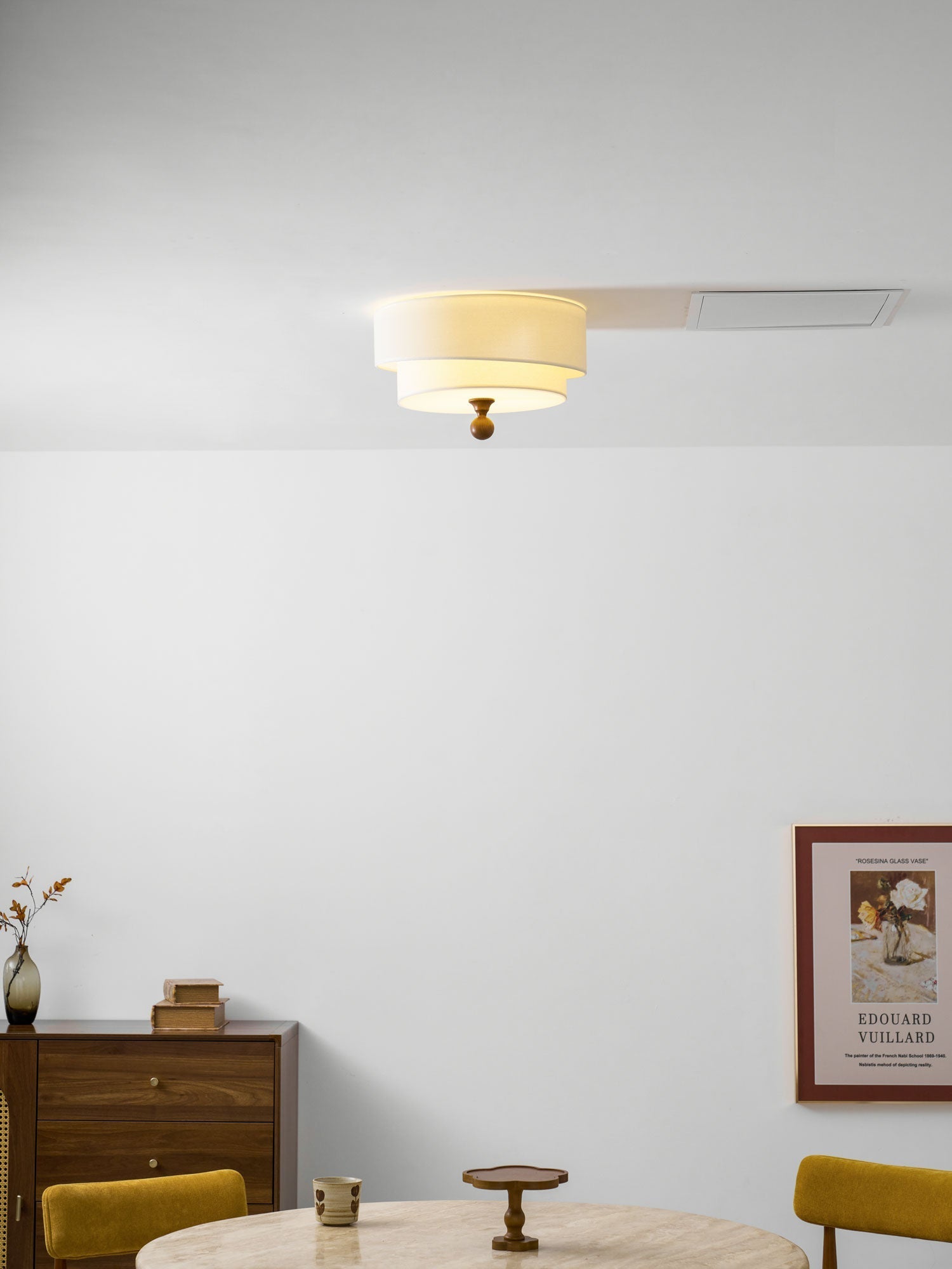 Serelira Dovemont Layered Fabric Ceiling Light