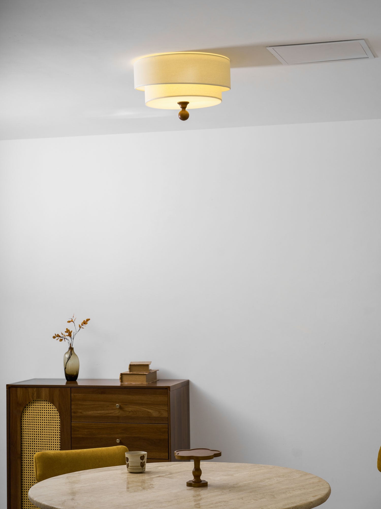 Serelira Dovemont Layered Fabric Ceiling Light
