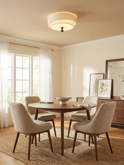 Serelira Dovemont Layered Fabric Ceiling Light