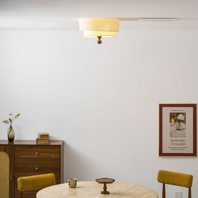 Serelira Dovemont Layered Fabric Ceiling Light
