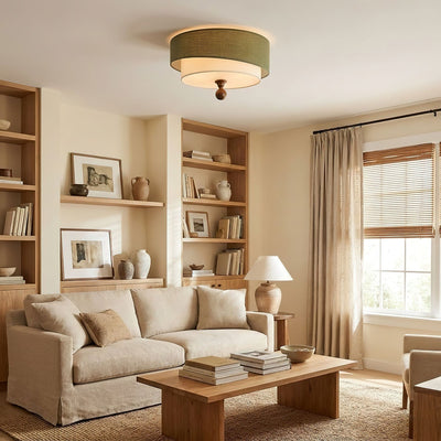 Serelira Dovemont Layered Fabric Ceiling Light