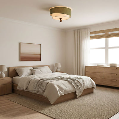 Serelira Dovemont Layered Fabric Ceiling Light
