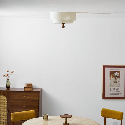 Serelira Dovemont Layered Fabric Ceiling Light