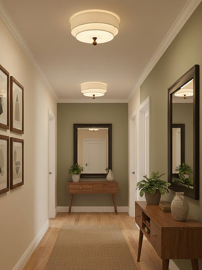 Serelira Dovemont Layered Fabric Ceiling Light