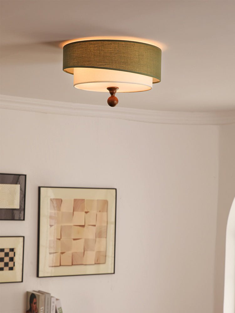Serelira Dovemont Layered Fabric Ceiling Light